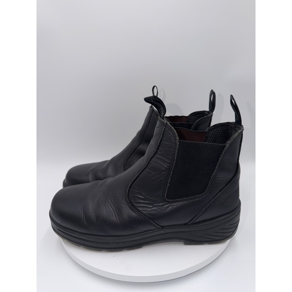 Thorogood Quick Release Chelsea Boots Men 10.5W Composite Toe Work Black Leather